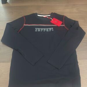 Ferrari long sleeve tshirt. boys L new with tags